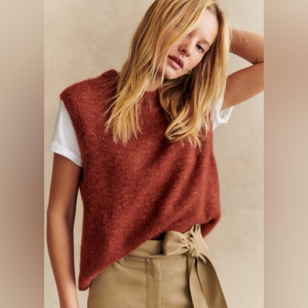 Sezane Samuel vest Sienna size XS new with tags NWT